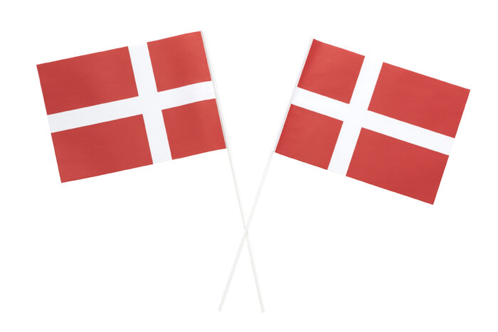 Papirflag Dannebrog
